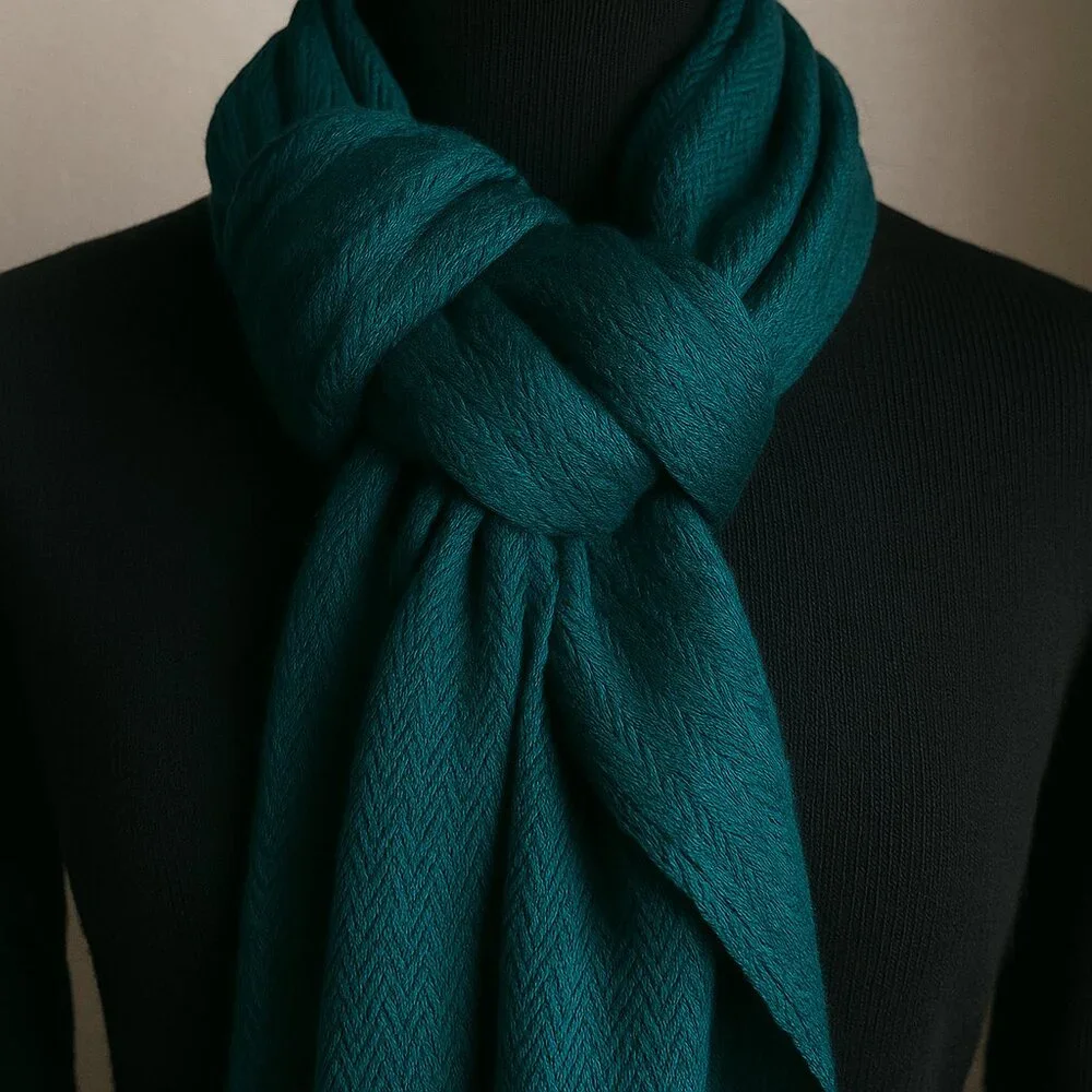 World Market Emerald Green Pashmina Scarf – Luxe Winter Wrap & Shawl
